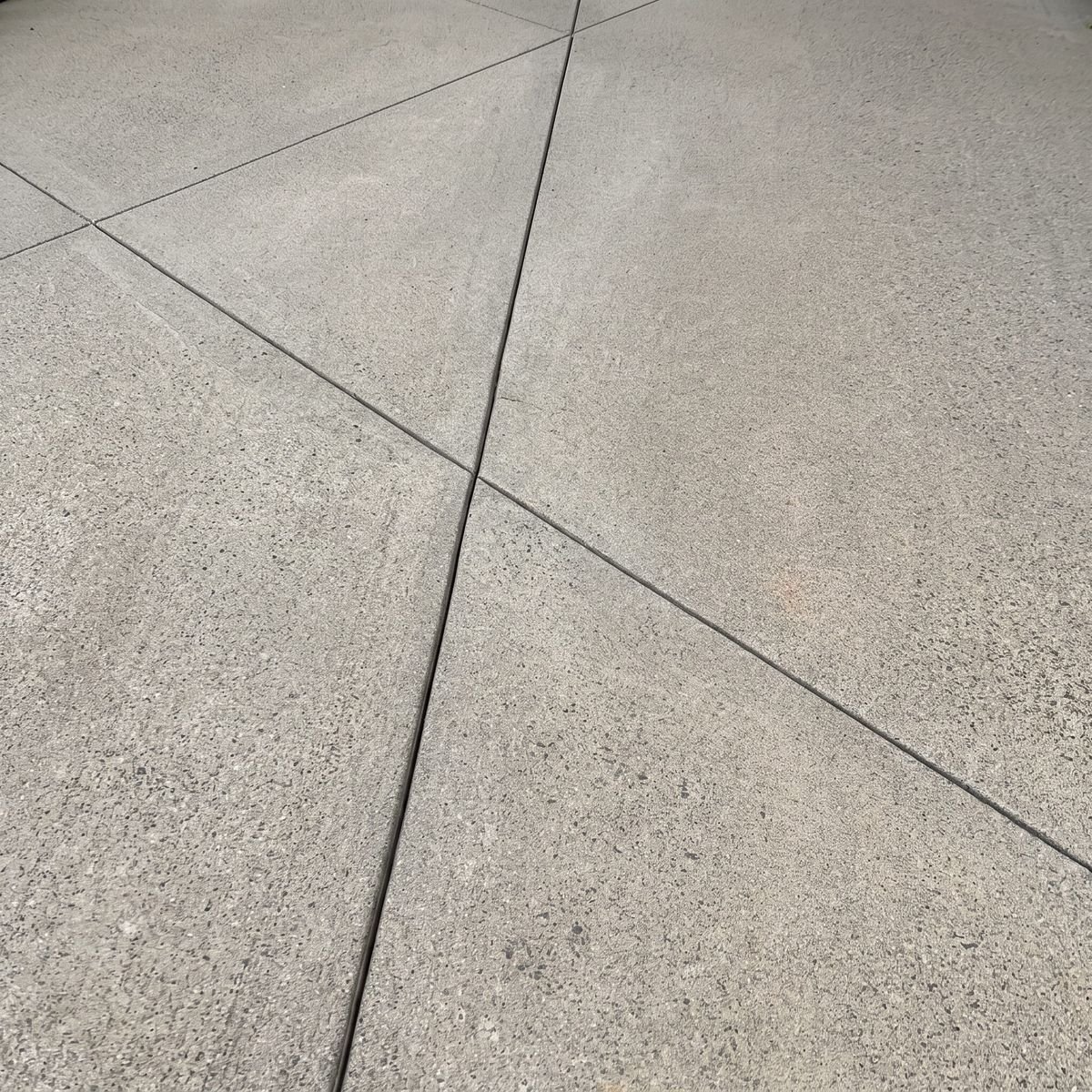 Driveway after pressure washing