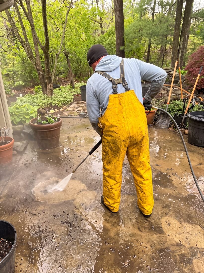 Pressure washing